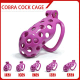 Purple Hole Mamba Chastity Cage Kit 1.77 to 4.13 Inch Long main product | 3d-chastity