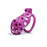 Purple Hole Mamba Chastity Cage Kit 1.77 to 4.13 Inch Long size and shape | 3d-chastity