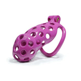 Purple Hole Cobra Chastity Cage Kit 1.77 to 4.13 Inch Long full kit | 3d-chastity