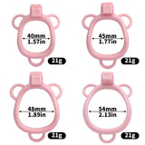 Pussy Chastity Cage with Wearable Butt Plug rear | 3d-chastity