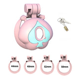 Q Peach Chastity Cage size and shape | 3d-chastity
