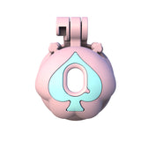 Q Peach Chastity Cage side | 3d-chastity