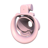 Q Peach Chastity Cage lock and ring | 3d-chastity
