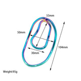 Rainbow Fufu Clip Panty Metal Chastity Device size and shape | 3d-chastity