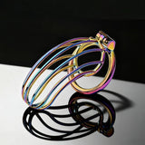 Rainbow Long Banana Chastity Cage side | 3d-chastity