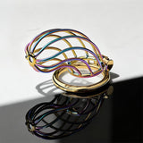 Rainbow Long Banana Chastity Cage lock and ring | 3d-chastity