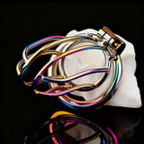 Rainbow Small Banana Chastity Cage side | 3d-chastity