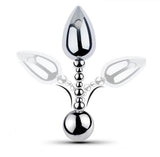 Random Double Headed Metal Anal Plug Chastity Cage main product | 3d-chastity