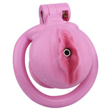 Realistic Clitoris Chastity Cage lock and ring | 3d-chastity