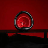 Red Black Pot Lid Chastity Cage material finish close | 3d-chastity