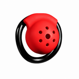 Red Black Pot Lid Chastity Cage main product | 3d-chastity