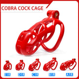 Red Cobra Chastity Cage Kit 1.77 to 4.13 Inch Long main product | 3d-chastity