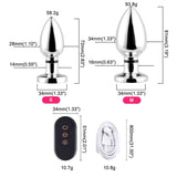 Remote Control Butt Plug Electric Shock & Vibration Chastity Cage lock and ring | 3d-chastity