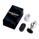 Remote Control Butt Plug Electric Shock & Vibration Chastity Cage material finish close | 3d-chastity