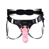Remote Vibrator with Dildo Strap On Belt Cock Cage