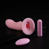 Remote Vibrator with Dildo Strap On Belt Chastity Cage size and shape | 3d-chastity