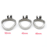 Metal Arc Ring Chastity Cage side | 3d-chastity