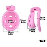 Resin Breathable Male Chastity Cage product photo 13 of | 3d-chastity