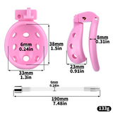 Resin Breathable Male Chastity Cage lock and ring | 3d-chastity