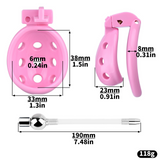 Resin Breathable Male Chastity Cage size and shape | 3d-chastity