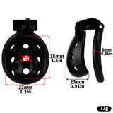 Resin Breathable Male Chastity Cage rear | 3d-chastity