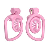 3D 4Rings Super Small Reticular BDSM Chastity Cage lock and ring | 3d-chastity