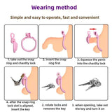 Pink Slave Chastity Cage size and shape | 3d-chastity