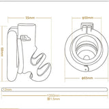 Rhino Horn Chastity Cage Tease size and shape | 3d-chastity
