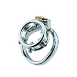 Screw Stainless Steel Chastity Cage side | 3d-chastity