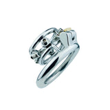 Screw Stainless Steel Chastity Cage front | 3d-chastity