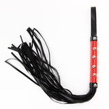 Sexy Black Lash PU Leather Whip Chastity Cage wearing | 3d-chastity