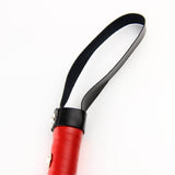 Sexy Black Lash PU Leather Whip Chastity Cage material finish close | 3d-chastity