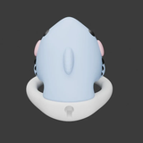 Shark Chastity Cage size and shape | 3d-chastity
