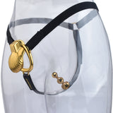 Shell Design Golden Chastity Cage full kit | 3d-chastity