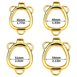 Shell Design Golden Chastity Cage front | 3d-chastity