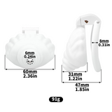 Shell Shaped Sissy Chastity Cage rear | 3d-chastity