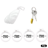 Shell Shaped Sissy Chastity Cage product photo 12 of | 3d-chastity