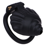 Shell Shaped Sissy Chastity Cage side | 3d-chastity