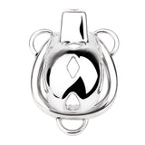 Short Smooth Steel Cobra Cage - 3d-chastity