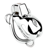 Short Smooth Steel Cobra Cage - 3d-chastity