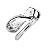 Short Smooth Steel Cobra Cage - 3d-chastity
