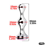 Short Smooth Steel Cobra Cage - 3d-chastity