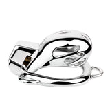 Short Smooth Steel Cobra Cage - 3d-chastity
