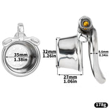 Shower Shaped Chastity Cage lock and ring | 3d-chastity