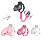 Silicone Cock Cage with Remote Control Anal Plug