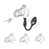 Silicone Chastity Cage with Remote Control Anal Plug rear | 3d-chastity