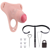 Silicone Real Dildo Wearable Chastity Device product photo 11 of | 3d-chastity