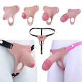 Silicone Real Dildo Wearable Chastity Device main product | 3d-chastity