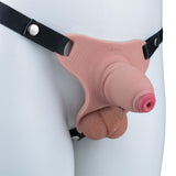 Silicone Real Dildo Wearable Chastity Device material finish close | 3d-chastity
