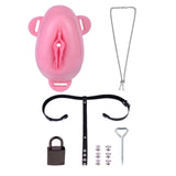 Sissy Silicone Chastity Cage with Belt material finish close | 3d-chastity
